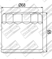 Immagine 1 di Filtro Olio Champion F301