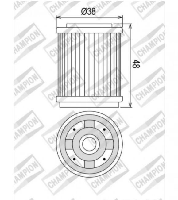 Immagine 1 di Filtro Olio Champion X313